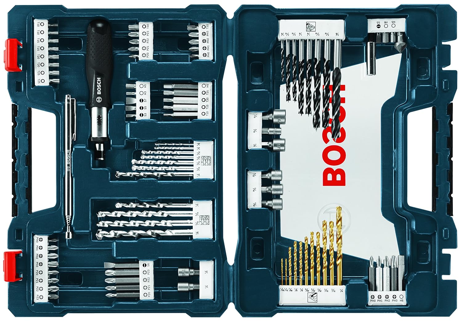 BOSCH-MS4091-91-Piece-Drilling-and-Driving-Mixed-Set-with-Included.jpg BOSCH MS4091 91-Piece Drilling and Driving Mixed Set with Included Case for Applications in Wood, Metal, Masonry - Image 1