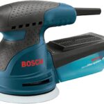 BOSCH ROS20VSC Palm Sander with Vacuum Dust Collector, 2.5 Amp 5 Inch Corded Variable Speed Random Orbital Sander, Polisher Kit with Soft Carrying Bag