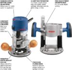 BOSCH Router 1617EVSPK 2.25 HP Combination Plunge- and Fixed-Base Woodworking Router - Image 2