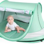 Baby Beach Tent,Large Pop Up Beach Tent Sun Shade for Beach,Portable Baby Travel Tent with Mosquito Net,Indoor Baby Play Tent,UPF 50+ UV Protection Sun Shelters for Infants
