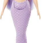 Barbie Mermaid Doll with Pink & Lilac Fantasy Hair & Headband Accessory, Toy with Shell-Inspired Bodice & Lavender Tail