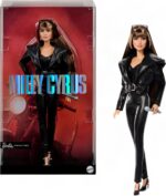 Barbie Signature Doll, Miley Cyrus Posable Collectible in Faux Leather Outfit with Hood and Heels | Faux Leather Outfit, Hood, Heels