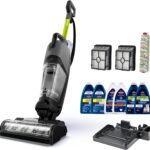 Bissell CrossWave HydroSteam Deluxe Steam Mop, 3-in-1 Wet Dry Vacuum Mop with Steam Function, Hard Floor Cleaner Machine with Sanitize Formula, Green, 3515G