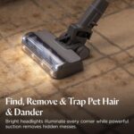 Bissell PowerClean FurFinder Corded Stick Vacuum | Pet Hair | LED Headlights | Tangle-Free Brush Roll | HEPA Sealed | 30-Foot Cord | Converts to Handheld | Self-Standing | 4282K - Image 2