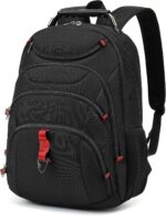 Boavan Laptop Backpack for men, 15.6 inch Laptop Bag with USB Port, Waterproof Travel Work Backpack Purse, Anti-Theft Teacher Nurse Doctor Casual Bookbags Office Business backpack，Black