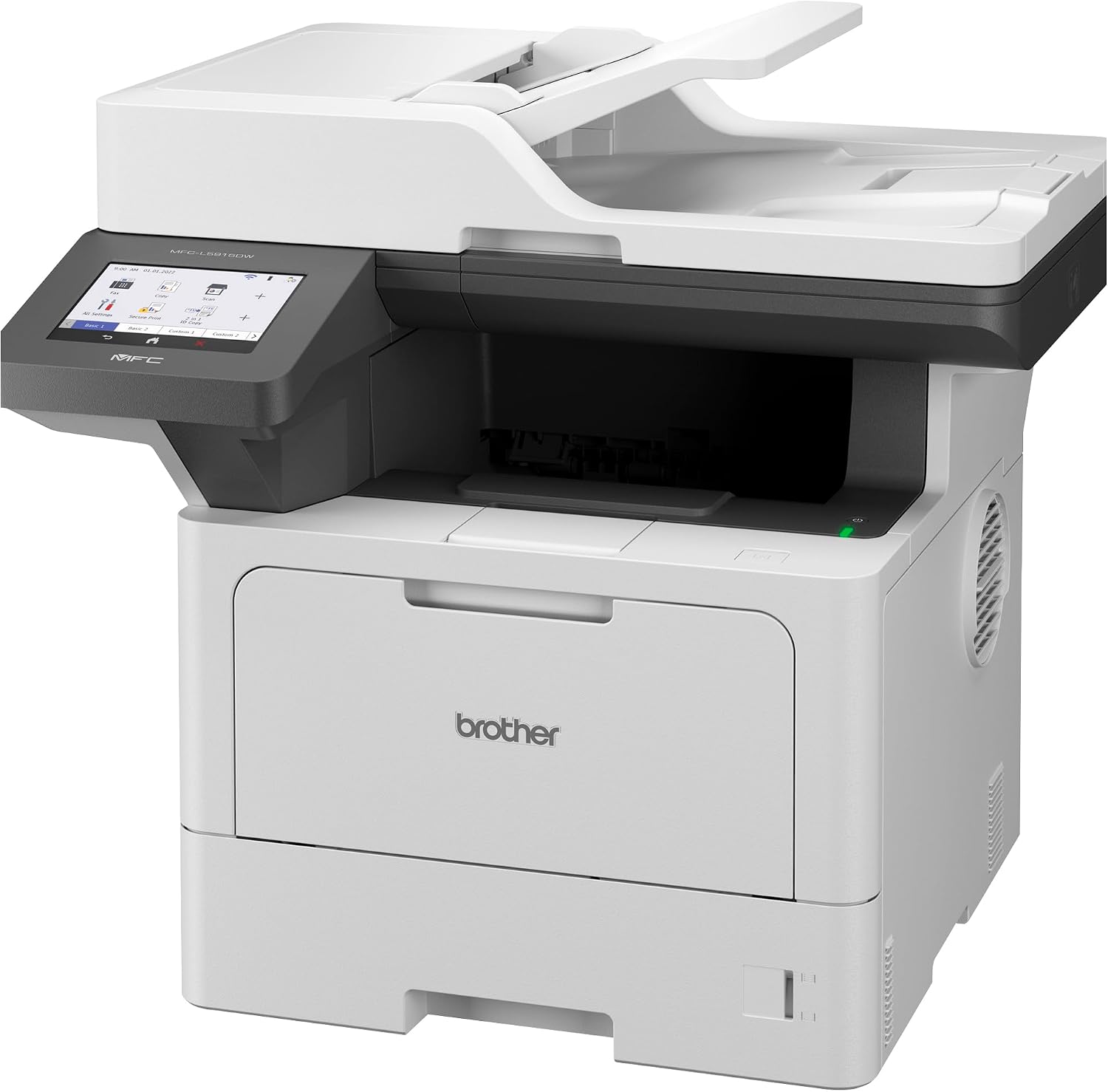 Brother-Professional-Laser-Printer-All-in-One-with-Scanner-and-Copier-High-Speed.jpg Brother Professional Laser Printer All-in-One with Scanner and Copier, High-Speed 50 ppm Monochrome Printing, Wireless Network Ready, Dual-Band WiFi, Auto 2-Sided Print (MFC-L5915DW) - Image 1
