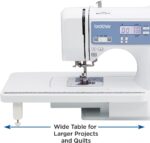 Brother XR9550 Sewing and Quilting Machine, Computerized, 165 Built-in Stitches, LCD Display, Wide Table, 8 Included Presser Feet, White - Image 2
