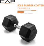 CAP Barbell Coated Hex Dumbbell Weight - Single | 10-120 lbs | Multiple Options - Image 2
