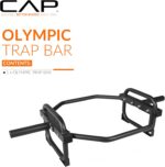 CAP Olympic Trap & Shrug Bar with Elevated Grip, 500-Lb Capacity - Image 2