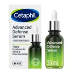 CETAPHIL Advanced Defence Serum for Stressed Sensitive Skin with Gallic Acid & Vitamin E, AM Face Serum, Strengthens Skin Against Daily Stressors, Dermatologist Recommended, 1 fl oz Dropper Bottle