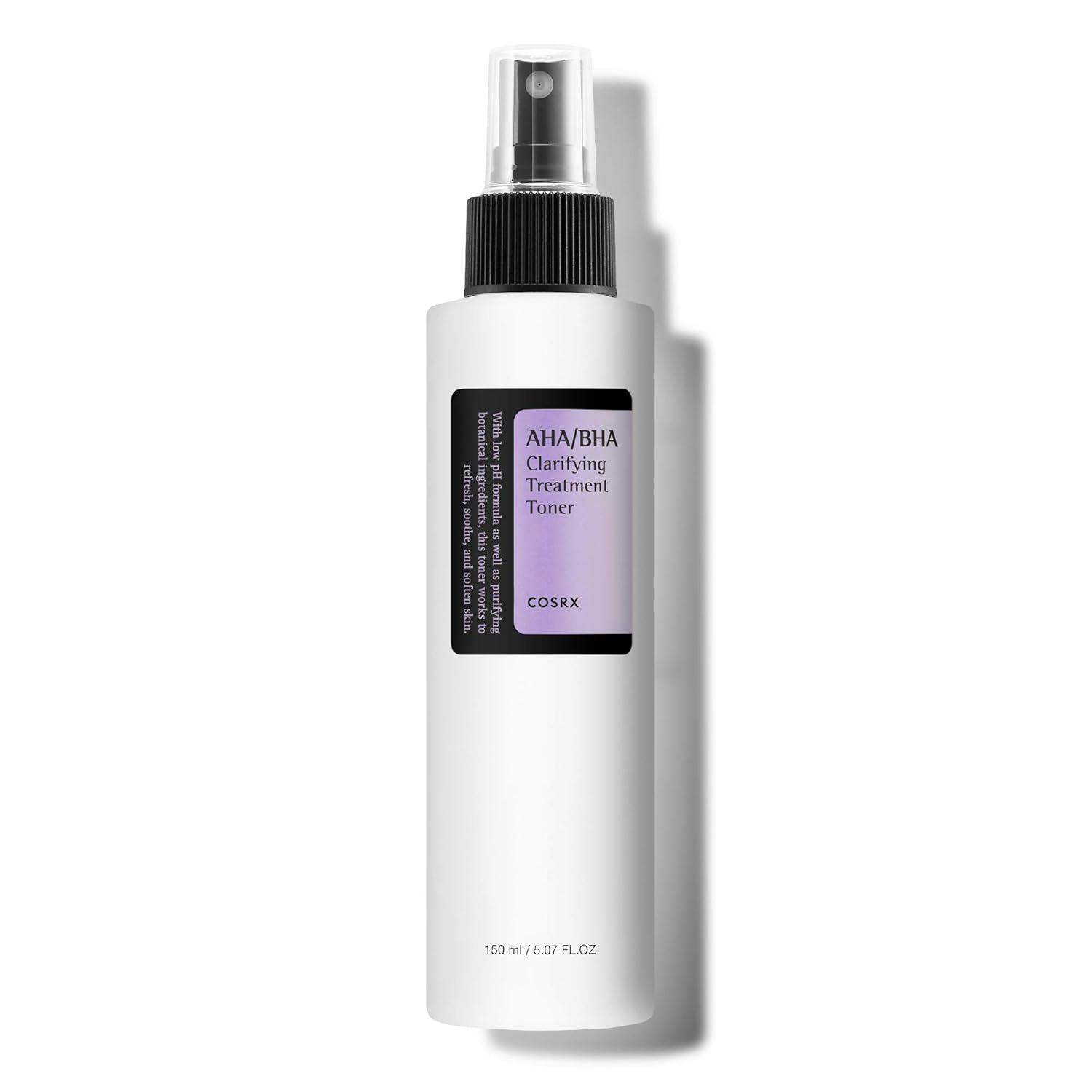COSRX-AHABHA-Treatment-Toner-507-floz-150ml-Facial-Exfoliating-Spray.jpg COSRX AHA/BHA Treatment Toner 5.07 fl.oz/ 150ml, Facial Exfoliating Spray for Whiteheads, Pores, & Uneven Skin, Korean Toner, Not Tested on Animals, Korean Skin Care - Image 1