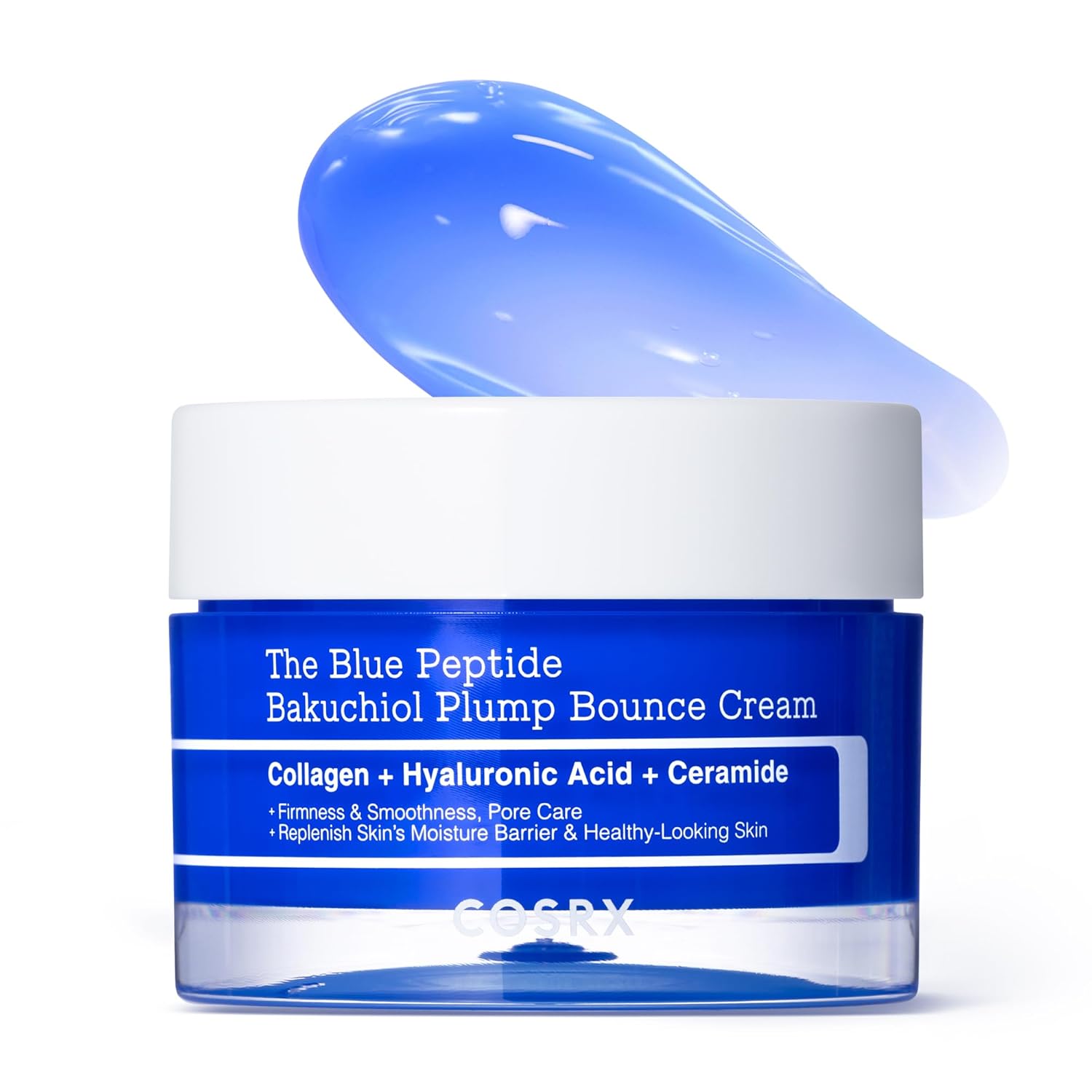 COSRX-The-Blue-Copper-Peptide-Bakuchiol-Cream-GHK-Cu-5-Multi.jpg COSRX The Blue Copper Peptide Bakuchiol Cream, GHK-Cu, 5 Multi Peptide Anti-Aging Cream for Face & Body, Lightweight Moisturizer for Plumping Hydration and Skin Elasticity, Korean Skincare, 1.76 oz. - Image 1