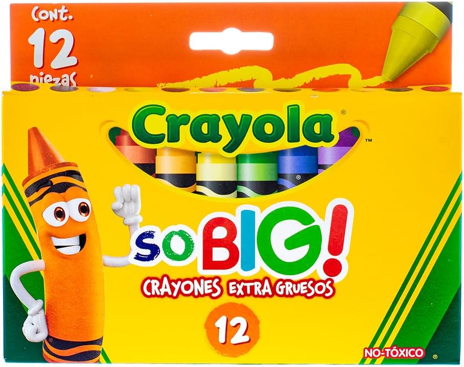 CRAYOLA-Crayon-Extra-Jumbo-So-Big-12-Pack.jpg CRAYOLA Crayon Extra Jumbo So Big, 12 Pack - Image 1