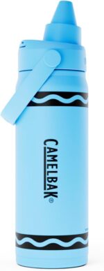 CamelBak Crayola Chug Insulated Stainless Steel Water Bottle, Cold Retention Design with Spill Resistant Chug Lid for Everyday Hydration, 16oz, Sky Blue - Image 2