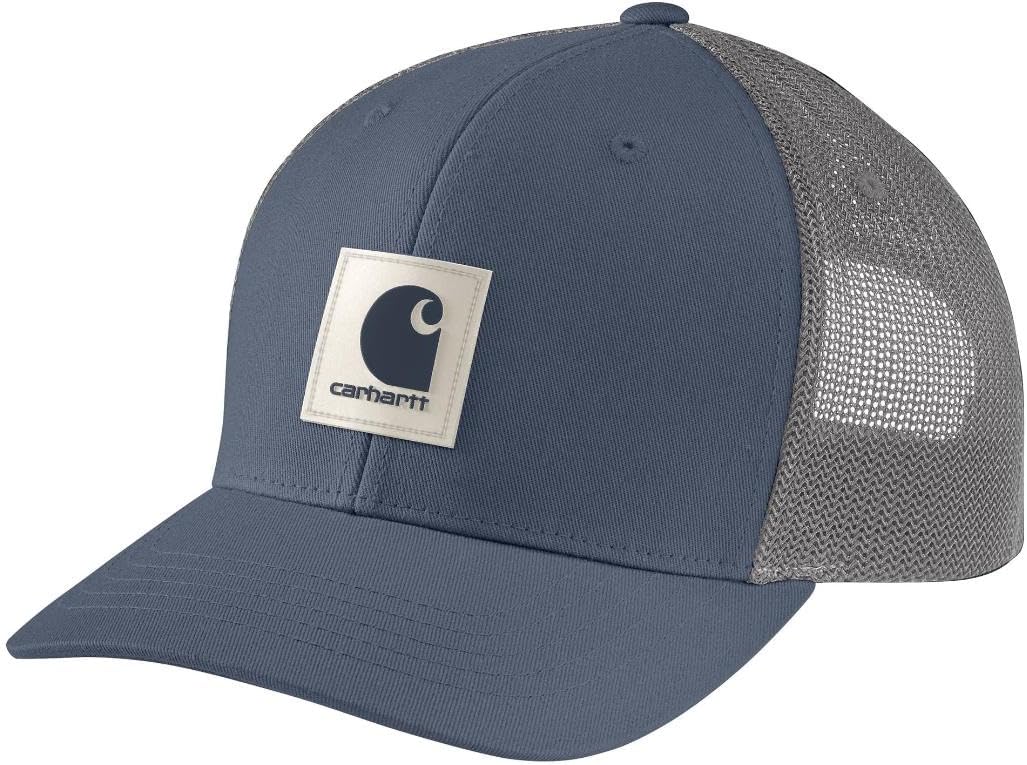 Carhartt-Mens-Rugged-Flex-Twill-Mesh-Back-Logo-Patch-Cap.jpg Carhartt Men's Rugged Flex Twill Mesh-Back Logo Patch Cap - Image 1