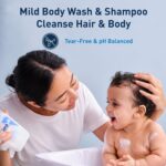 CeraVe Baby Wash & Shampoo, Tear-Free 2-in-1 Bath Wash for Hair & Skin, with Vitamin E, Fragrance-Free, Paraben-Free, Dye-Free, Phthalates-Free, Sulfate-Free, 16oz - Image 2