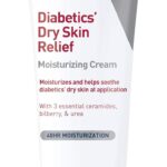 CeraVe Moisturizing Cream for Diabetics’ Dry Skin, Urea Cream with Bilberry for Face and Body, Fragrance Free & Paraben Free, 8 Ounce