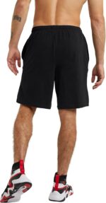 Champion Men's Lounge Shorts, Standard Fit, 9 Inch Inseam, Lightweight 100% Cotton, Available in Regular and Big & Tall - Image 2