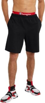 Champion Men's Lounge Shorts, Standard Fit, 9 Inch Inseam, Lightweight 100% Cotton, Available in Regular and Big & Tall