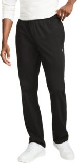 Champion Men's Open-Bottom Lounge Pants, Standard Fit, Lightweight 100% Cotton, Available in Regular and Big & Tall