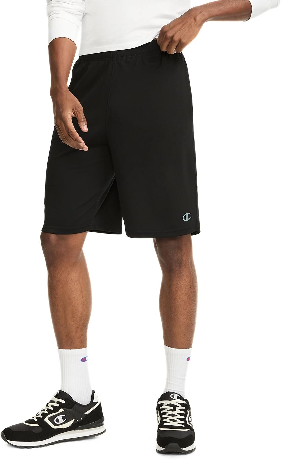 Champion-Mens-Sport-Shorts-Standard-Fit-10-Inch-Inseam-Lightweight.jpg Champion Men's Sport Shorts, Standard Fit, 10 Inch Inseam, Lightweight Fabric, Moisture-Wicking - Image 1