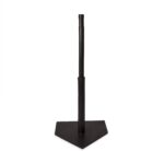 Champion Sports Deluxe Batting Tee – Adjustable Rubber Baseball & Softball Tee on Home Plate, Multiple Styles