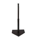 Champion Sports Deluxe Batting Tee – Adjustable Rubber Baseball & Softball Tee on Home Plate, Multiple Styles
