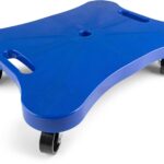 Champion Sports Scooter Board – Choice of Handles or No Handles, Durable Plastic Scooters for Youth Gym & PE Class, Indoor & Outdoor Play, Non-Marring Wheels, Multiple Sizes & Colors