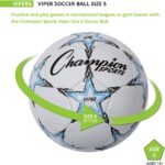 Champion Sports Viper Soccer Ball – TPU Soft-Touch Training Ball in Sizes 3,4,5 for Indoor/Outdoor Play - Image 2