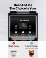 Coffee Maker Hot & Iced With Bold Setting,Single Serve Coffee Maker For K Cup And Grounds,52 Oz Removable Water Tank,6-14 Oz Brew Sizes,One Cup Kcup Coffee Machine With Reusable Filter,(Black) - Image 2