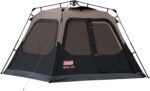 Coleman 4/6/8/10 Person Instant Camping Tent with 1-Minute Setup, Large Family Tent with Pre-Attached Poles, Air Vent, & Carry Bag, Sets Up in About 60 Seconds