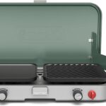 Coleman Cascade 3-in-1 Outdoor Camp Stove, Portable Cooktop with Included Cast-Iron Grill & Griddle Accessories, 24,000 BTUs of Power for Camping, Tailgating, Grilling