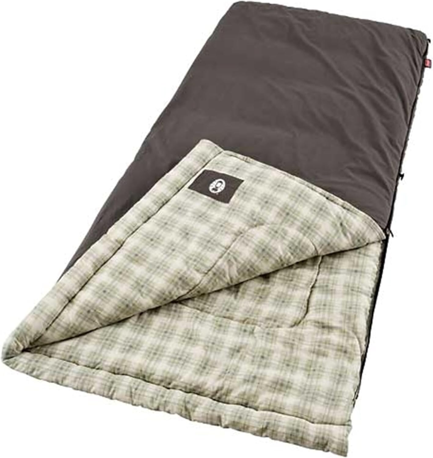 Coleman-Heritage-Big-Tall-10°F-Flannel-Sleeping-Bag-XL.jpg Coleman Heritage Big & Tall 10°F Flannel Sleeping Bag, XL Sleeping Bag Fits Adults up to 6ft 7in Tall, Machine Washable, Great for Camping, Hunting, Guests, & More - Image 1
