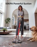 Cordless Vacuum Cleaner, Upgraded 55KPA 650W 70Mins Stick Vacuum with Hurricane Mode, Self-Standing, Touch Screen, 1.8L Dust Cup, Anti-tangle Wireless Vacumm, Vacuum Cleaners for Home/Pet Hair/Carpets - Image 2