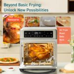 Cosori 11-in-1 Air Fryer Oven, 13Qt Small Footprint Airfryer combo with Rotisserie, Toast, Bake, Roast, Reheat Functions and more, Recipe Book & 6 Accessories Included, Perfect for Small Countertop - Image 2
