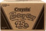 Crayola Air Dry Clay for Kids - White, 25lbs, Teacher Wishlist Supplies, Classroom Must Haves, Bulk Modeling Clay for Kids, No Bake, Sculpting & Molding Material - Image 2