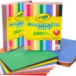 Crayola Construction Paper Bulk Pack (480 Sheets) – 10 Assorted Colors, 9x12, Teacher School Supplies & Classroom Must Haves, Card Making Craft Supplies, Art Paper