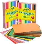 Crayola Construction Paper Bulk Pack (480 Sheets) – 10 Assorted Colors, 9x12, Teacher School Supplies & Classroom Must Haves, Card Making Craft Supplies, Art Paper - Image 2