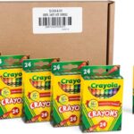 Crayola Crayons, Bulk School Supplies For Kids, 24 Count Crayon Box (Pack Of 6), Assorted Colors