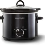 Crock-Pot 2-Quart Manual Slow Cooker, Feeds 2+ People, Great for Small Meals, Dips, & Sides; Removable Stoneware is Oven & Dishwasher-Safe, Black