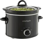 Crock-Pot 2-Quart Manual Slow Cooker, Feeds 2+ People, Great for Small Meals, Dips, & Sides; Removable Stoneware is Oven & Dishwasher-Safe, Black - Image 2