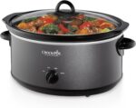 Crock-Pot 7-Quart Manual Slow Cooker, Family Size Serves 8+ People & Fits 6-lb Roast, Removable Stoneware with Warming Setting, Dishwasher Safe for Easy Cleanup, Charcoal - Image 2