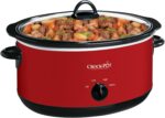 Crock-Pot 8-Quart Manual Slow Cooker, XL Family Size Serves 10+ People, Removable Stoneware with Warming Setting, Dishwasher Safe for Easy Cleanup, Red - Image 2