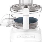 Cuisinart 9-Cup Continuous Feed Food Processor with Fine and Medium Reversible Shredding and Slicing Disc, Universal Blade, Continuous-Feed Attachment, and In-Bowl Storage (White)
