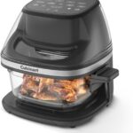 Cuisinart ClearView 4-Quart Air Fryer with Glass Basket and PFAS-Free Ceramic Nonstick Crisper Plate, 5 Cooking Functions, 2 Custom Presets, Adjustable Temperature up to 450°F, 3-Year Warranty, AFC-4
