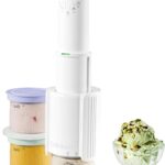 Cuisinart Ice Cream Maker – Cuisinart FastFreeze 5-in-1 Ice Cream, Milkshakes, Slushies, Sorbets and Mix-Ins, Freeze Wand, Two 0.5-Pint Mixing Cups with Lids, Easy to Clean, ICE-FD10