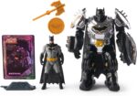 DC Comics Metal Force Batman Transforming Action Figure | 4-Inch Mini Figure to 6-Inch Armored Character, Built-In Blaster, Pretend Play Gifts for Kids & Collectors Ages 4+