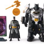 DC Comics Metal Force Batman Transforming Action Figure | 4-Inch Mini Figure to 6-Inch Armored Character, Built-In Blaster, Pretend Play Gifts for Kids & Collectors Ages 4+