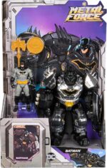 DC Comics Metal Force Batman Transforming Action Figure | 4-Inch Mini Figure to 6-Inch Armored Character, Built-In Blaster, Pretend Play Gifts for Kids & Collectors Ages 4+ - Image 2
