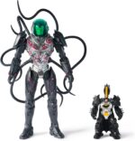 DC Comics Metal Force Brainiac vs Batman Figure Pack | 12-Inch Brainiac with Poseable Tentacles, Exclusive 4-Inch Batman Figure, Pretend Play Gifts for Kids & Collectors Ages 4+